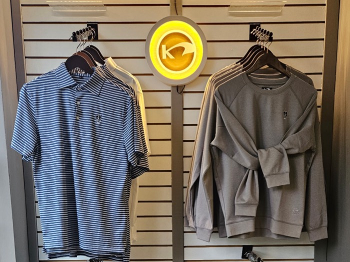 Kensington golf apparel available inside the Penderbrook Golf Shop